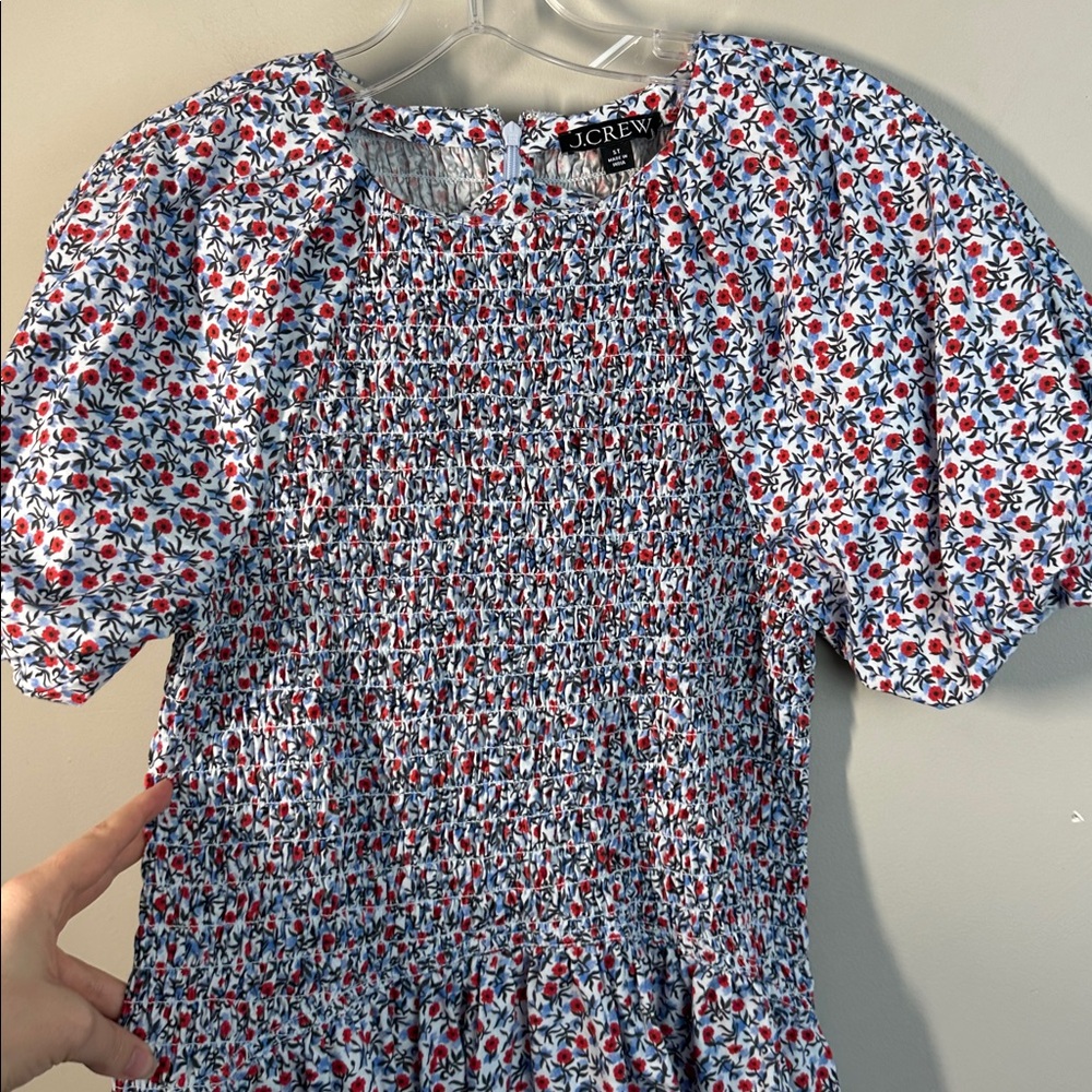 J.Crew Poppy Cotton Poplin Meadow Midi Dress Size ST - Picture 13 of 16